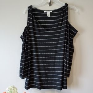 White House Black Market cold shoulder top
